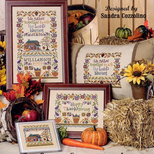 弹弹十字绣 D1427杂志-丰收感恩节自配DMC线/R线十字绣套件非印花