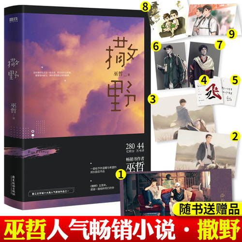 撒野小说全套正版 巫哲小说实体书完结篇轻狂熔城解药晋江青春文学纯爱耽言情美书籍