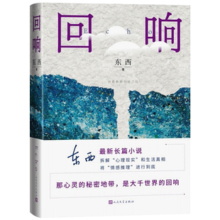 回响 东西长篇力作 拆解心理现实和生活真相+情感推理侦破推理小说模式中国现当代文学正版书籍书人民文学出版社