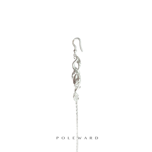 poleward 血海系列YamSuph 水马耳环双勾 925银烧白