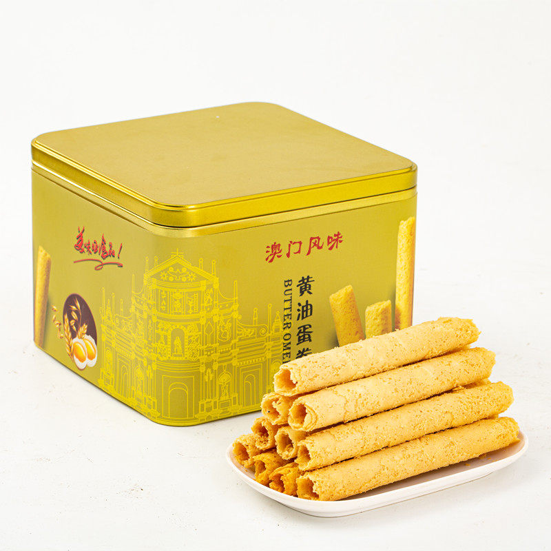 澳门特产广东手信高端零食香港手工黄油鸡蛋卷王饼干老式蛋卷酥