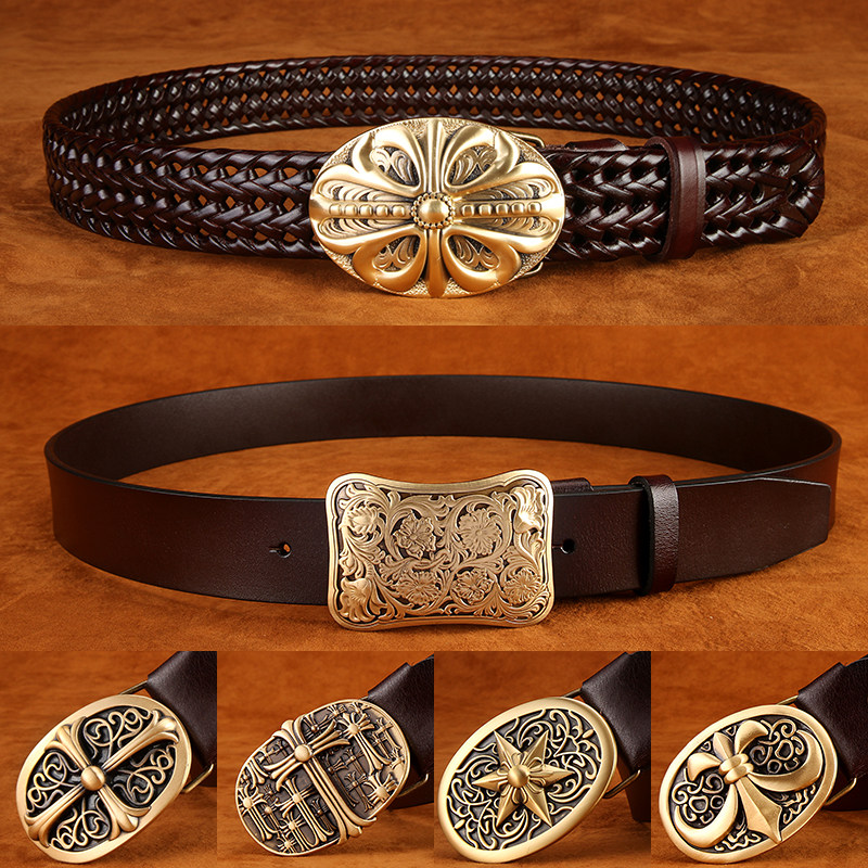 Retro personality Metrosexual manual weave Belt man genuine leather Youth Buckle Pure cowhide leisure time Jeans beltin the Accessories/Leather belt/Hat/Muffler , Belt/Leather belt/Yaolian  category - from Buy2taobao.com to provide professional Taobao agent buy service