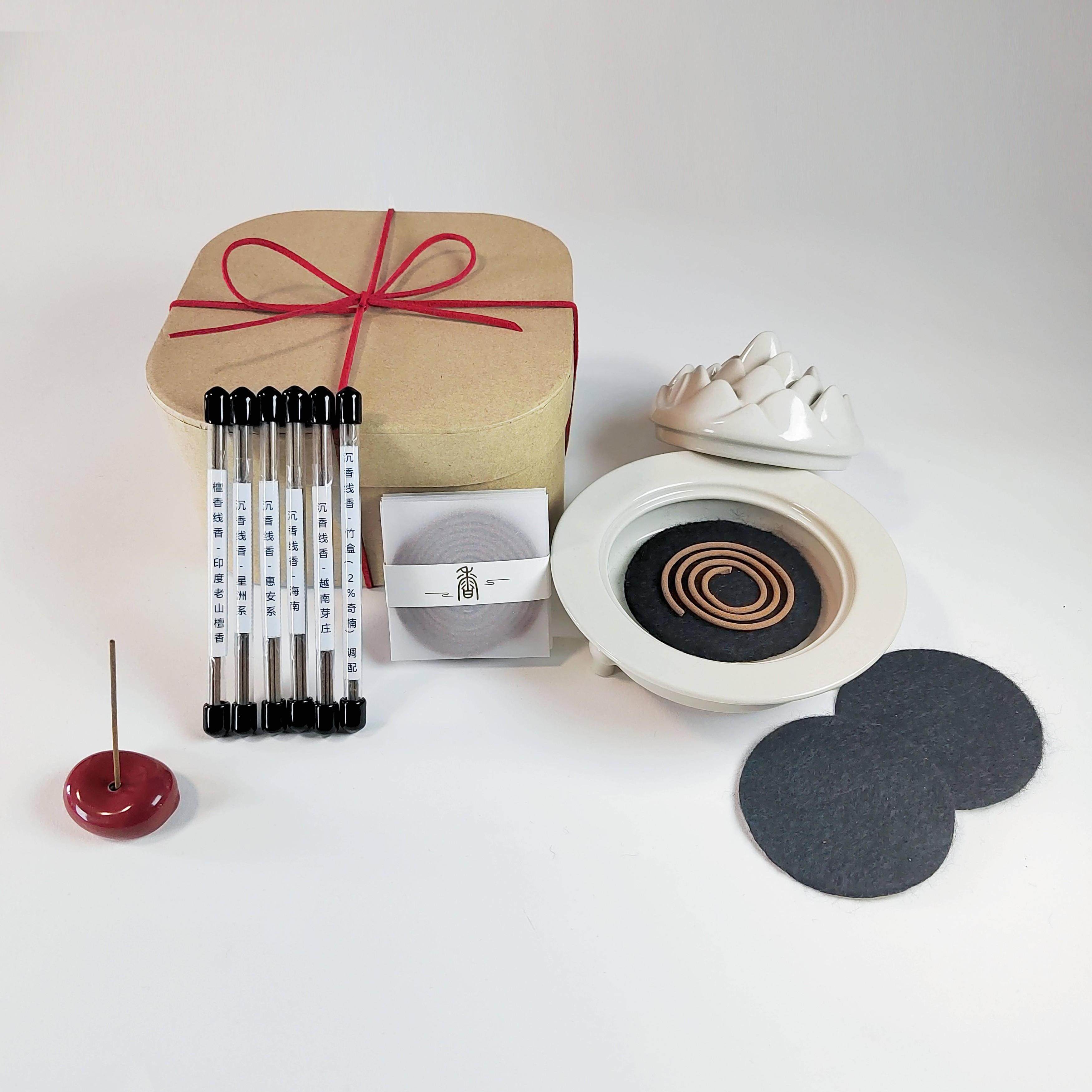 【送礼首选】沉檀殿 博山香韵礼盒 沉香线香檀香线香盘香香炉香插,洗护清洁剂/卫生巾/纸/香薰,中式香/经典熏香,淘宝优惠券,粉丝福利购,淘宝优惠卷