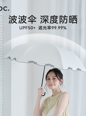 wpc防晒伞遮阳小巧轻便携超轻太阳伞高颜值晴雨两用超强防紫外线