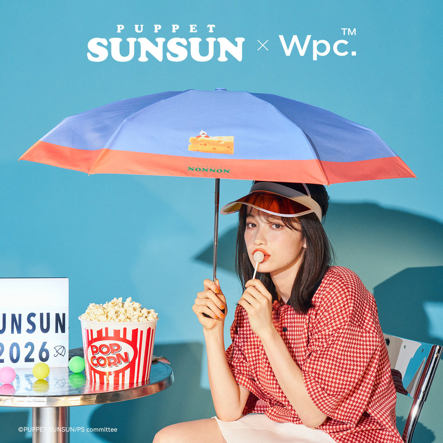 wpc.sunsun联名防晒伞防紫外线小巧便携黑胶遮阳伞太阳伞透