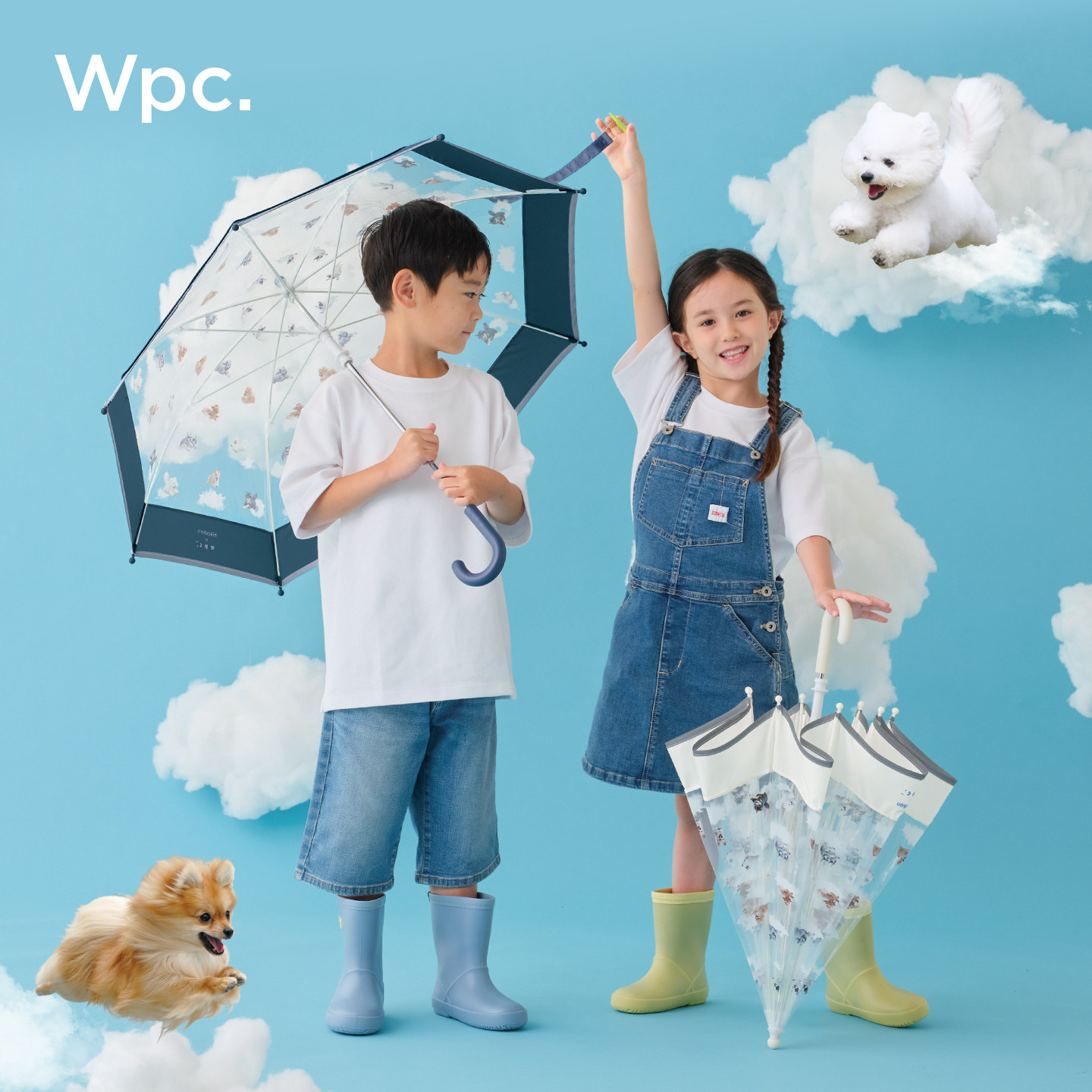 wpc儿童雨伞高颜值透明雨伞男女孩童安全防戳中小学生上学专用伞