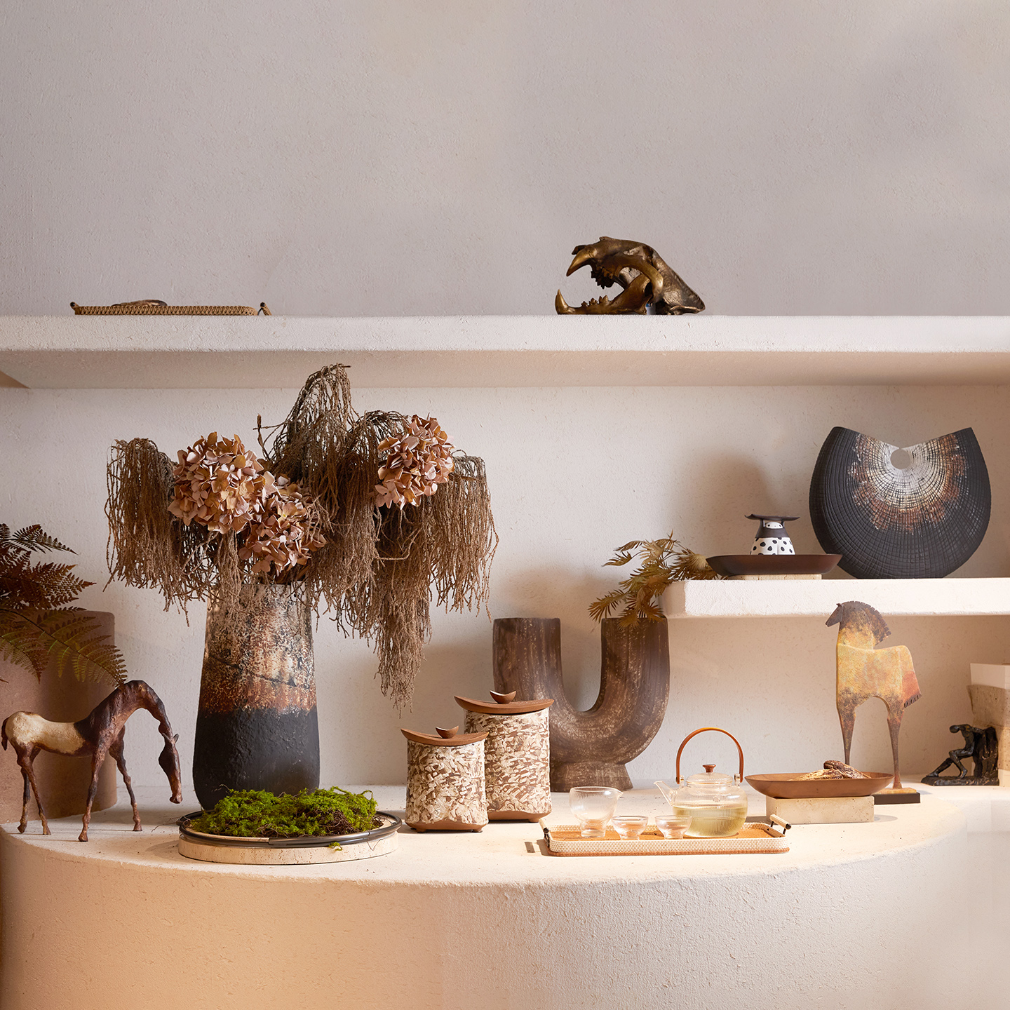 怀旧复古侘寂风摆件民宿软装组合