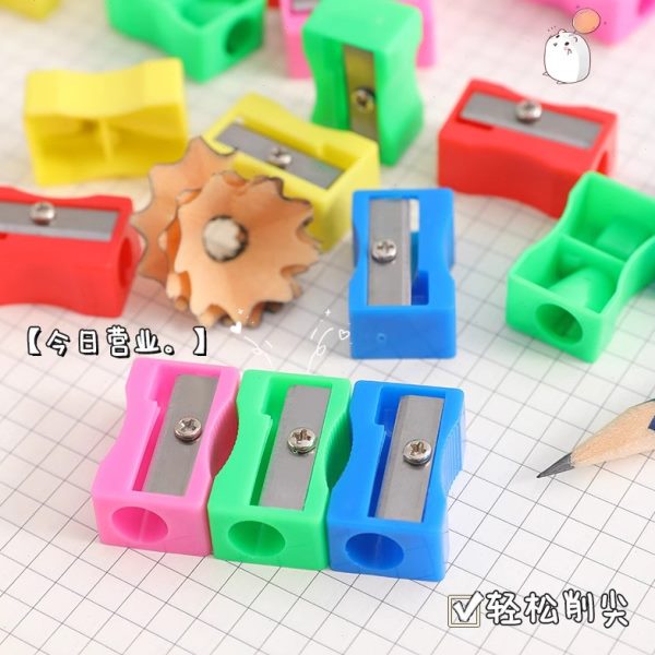 彩色迷你削笔刀学生便携带转笔刀铅笔卷笔刀初中生迷你经典削笔器