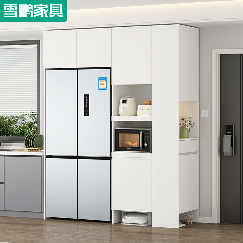 厨房电器收纳g高柜嵌入式冰箱柜门厅鞋柜一体靠墙餐边收纳柜6G350