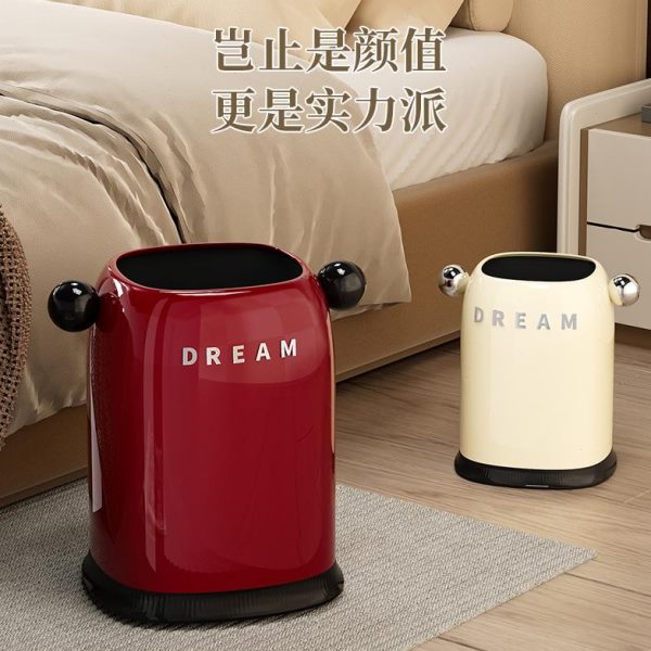 高简约纸篓桌面小型垃圾桶卧室客厅收纳多功能篓垃圾颜值家用轻奢
