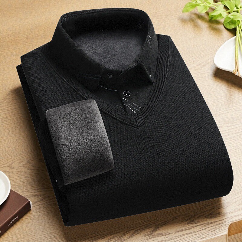 加绒加厚秋冬爸爸中老年毛衣