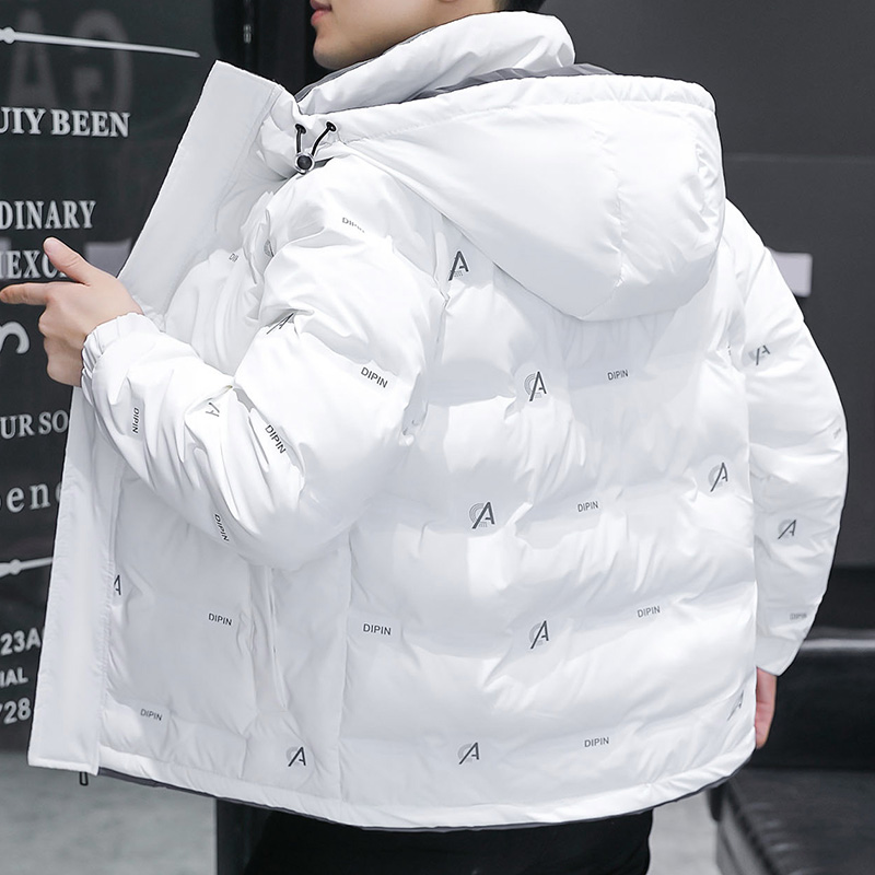 新款男士连帽棉衣加厚保暖