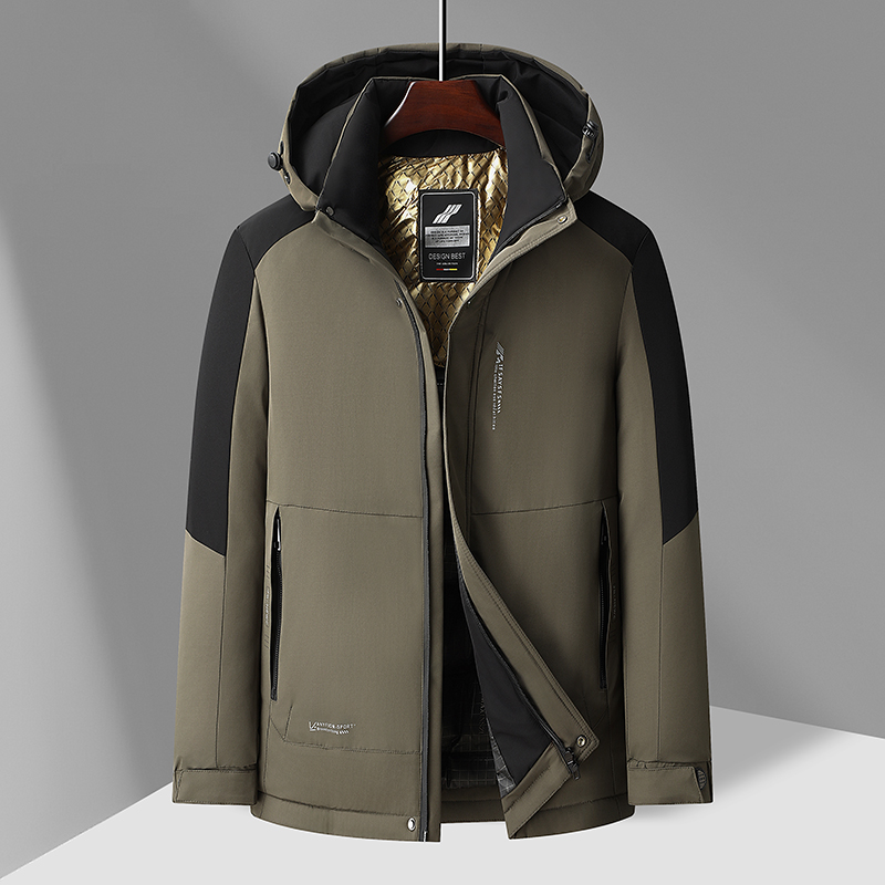 加厚棉衣冬季连帽保暖防寒服