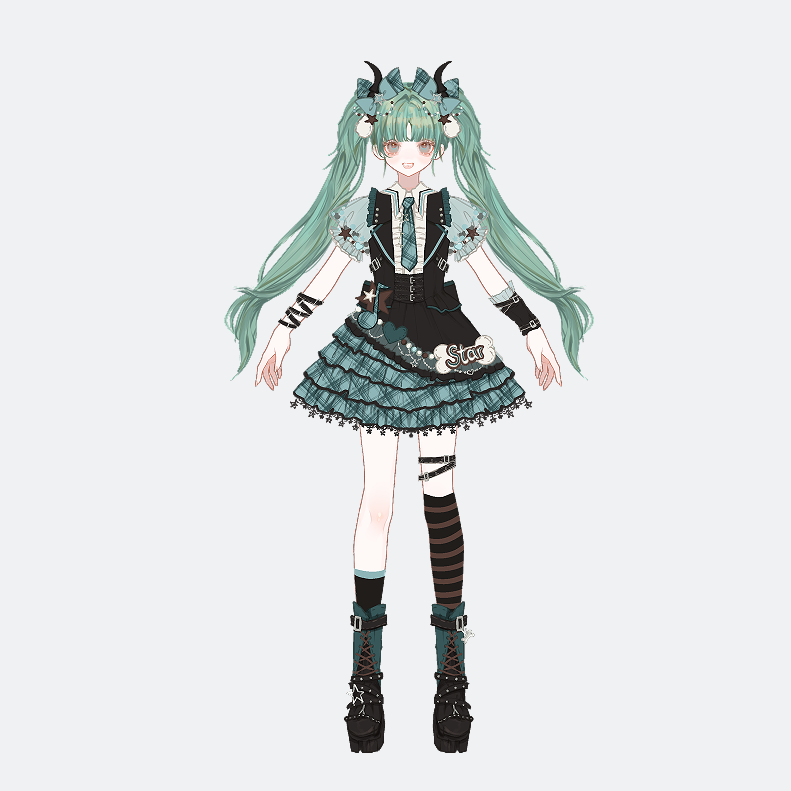 初音未来cos印象打歌服成人万圣节Lolita洛丽塔角色甜辣y2k亚文化