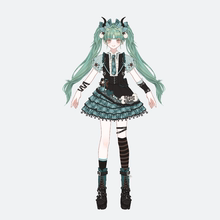 久命猫初音cos服印象裙女款万圣节Lolita正品洛丽塔角色y2k亚文化