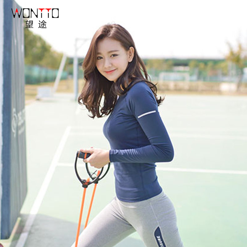 瑜伽运动衣裤女秋冬显瘦速干长袖