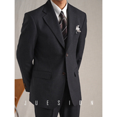 意式 那不勒斯西服套装 男休闲商务正装 JUESION 婚礼结婚两件套西装