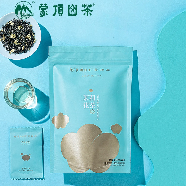 蒙顶山茶茉莉花茶明前绿茶