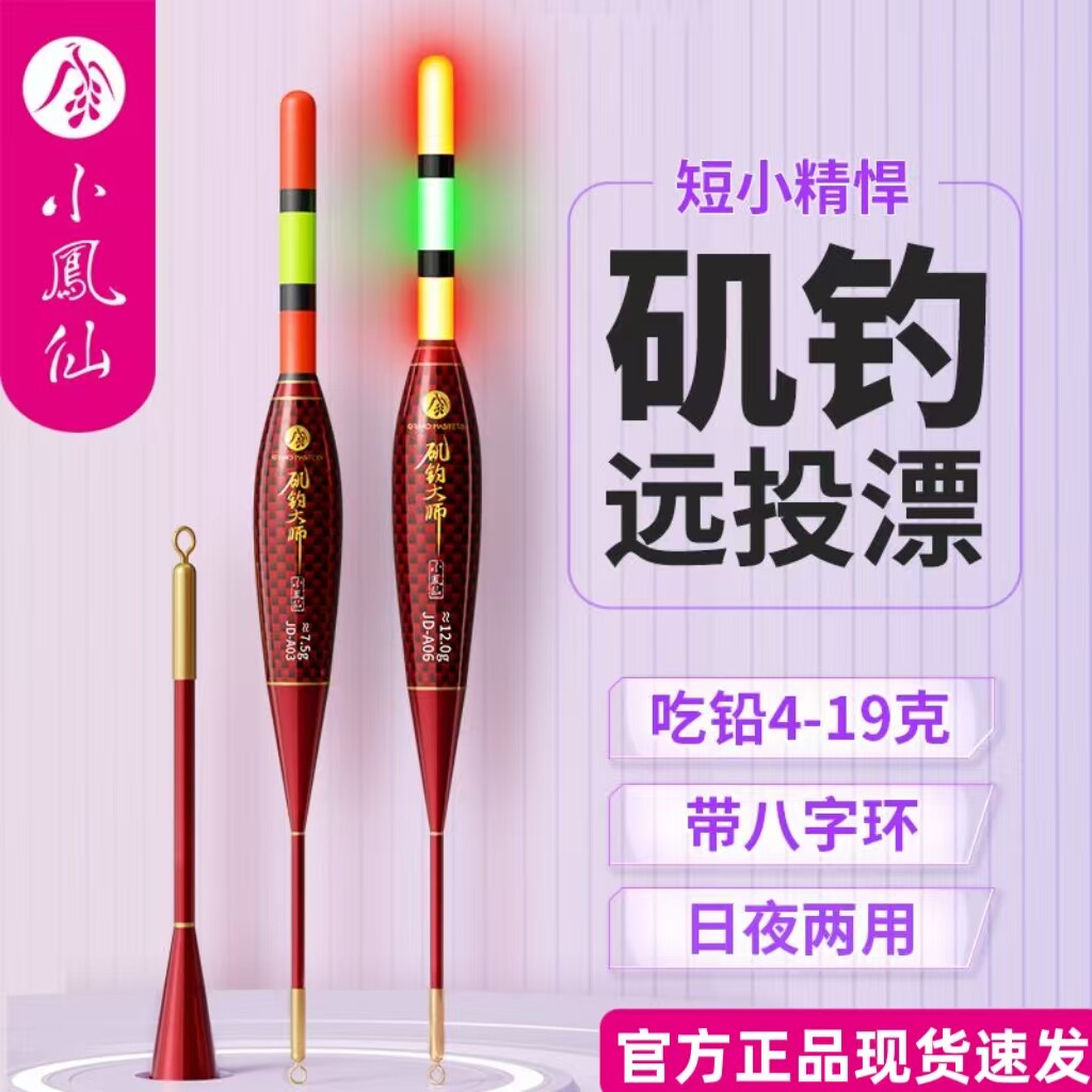 小凤仙矶钓远投滑漂夜光漂鱼漂日夜两用路滑电子浮漂加粗大物JD-A