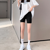 黑色高腰黑色防走光安全裤 鲨鱼打底裤 外穿三分短裤 薄款 女夏季