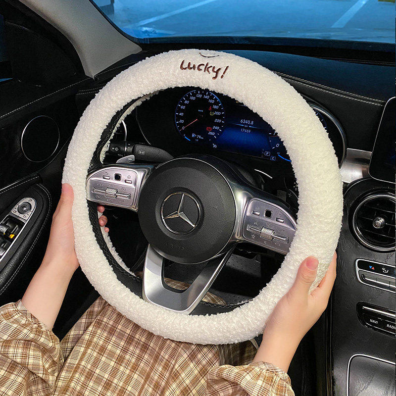 汽车方向盘套冬季毛绒刺