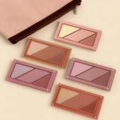 3ce腮红盘三色叠叠乐修容色裸粉色腮红磁吸款 哑光综合盘立体膨胀