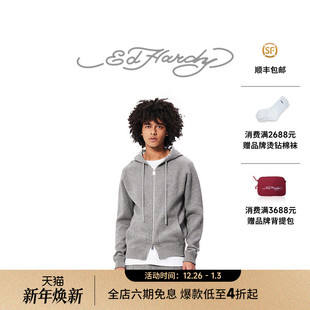 男士 新款 修身 针织衫 连帽拉链卫衣 开衫 Hardy埃德哈迪冬季