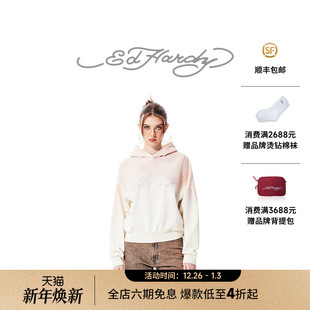 女士套头衫 连帽宽松短款 新款 卫衣 Hardy埃德哈迪秋季