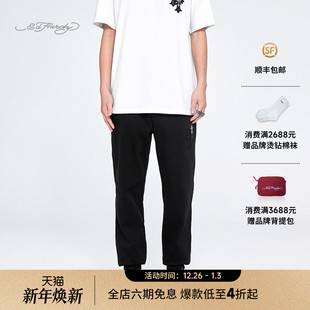 长裤 金属标贴皮绣绣花男士 新款 Hardy埃德哈迪2025春季