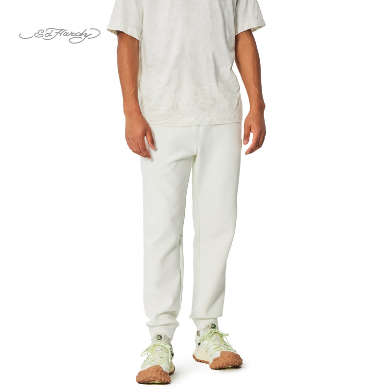 Ed Hardy埃德哈迪2025春季新款硅胶标绣花男士长裤