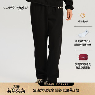 贴皮绣绣花百搭长裤 男士 新款 E1RCM515 Hardy埃德哈迪2025冬季