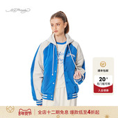 流行新款 Hardy埃德哈迪春季 可脱卸连帽插肩撞色棒球夹克