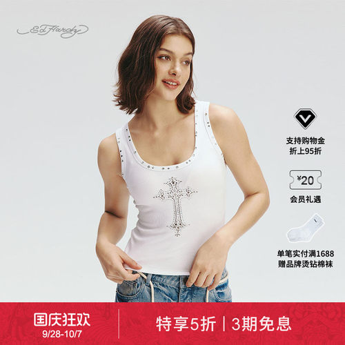 EdHardy女士圆领背心吊带