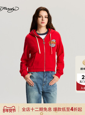 Ed Hardy埃德哈迪2025冬季新款女士拉链衫E1RDW336