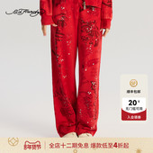 女士宽松烫钻成衣水洗长裤 Hardy埃德哈迪冬季 流行新款