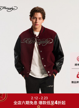 Ed Hardy埃德哈迪2026春季新款男士微宽松落肩夹克衫E1SAM044