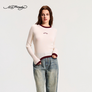 针织衫 女士圆领紧身长袖 新款 E1SAW240 Hardy埃德哈迪2026春季