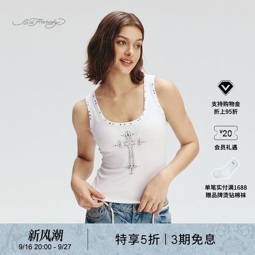 EdHardy女士圆领背心吊带