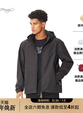 Ed Hardy埃德哈迪2025春季新款黑色宽松微落肩男士夹克衫