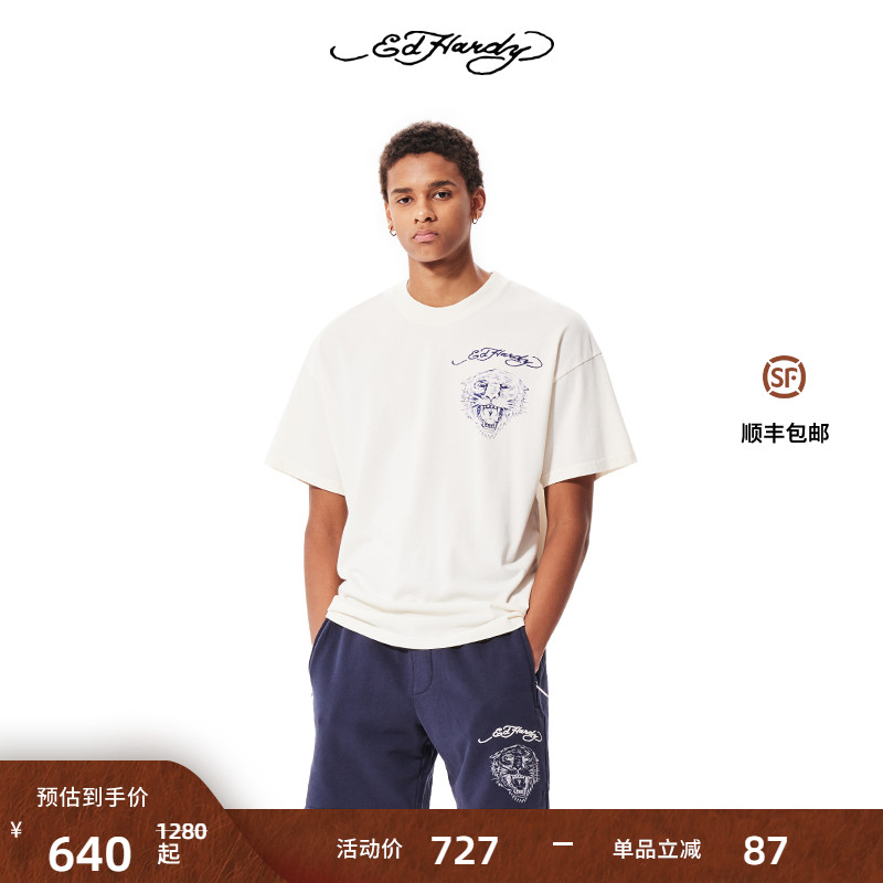 EdHardy短袖T恤美式复古