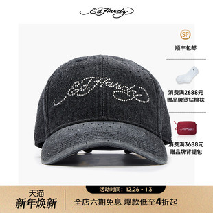 水洗牛仔烫钻棒球帽男女同款 新款 冬季 Hardy埃德哈迪时尚