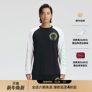 宽松落肩插肩长袖 男士 新款 T恤E1RCM011 Hardy埃德哈迪2025秋季