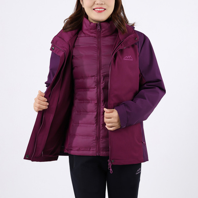 妈妈装羽绒服时尚保暖两件套冬装