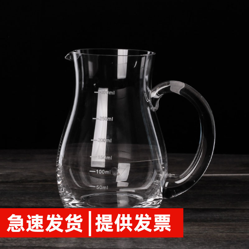 手工100ml无铅白酒分酒器醒酒器带刻度量酒壶水晶玻璃酒具套装