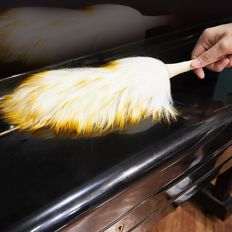 钢琴清洁羊毛掸乐器清洁刷吉他古筝鸡毛撢子除尘扫灰家用不易掉毛