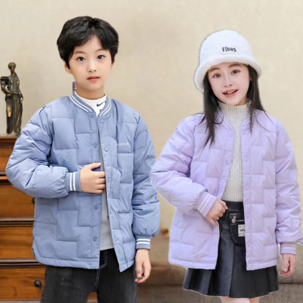 男孩女孩45-6-7-89-10岁儿童羽绒丝内胆校服神器学生保暖棉衣内搭