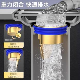 全铜地漏防虫防臭卫生间浴室地漏芯内芯自封式盖下水道防返臭爆款