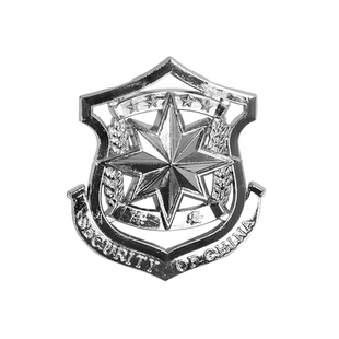 银色保安徽章红色五星徽章苏联双头鹰徽章帽子徽章红色五角星麦穗