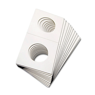 护币方形纸夹 钱币硬币古钱币收藏夹50片装 26.5mm