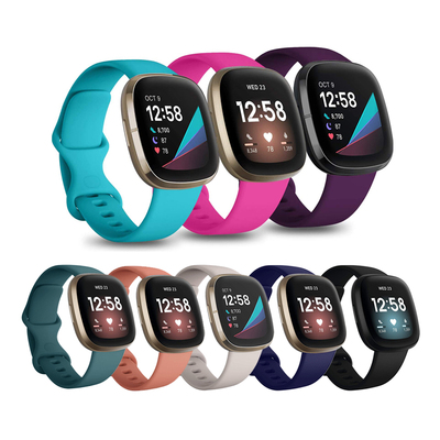 fitbit versa34智能手环表带防水健身Sense2替换护腕全包边防摔壳